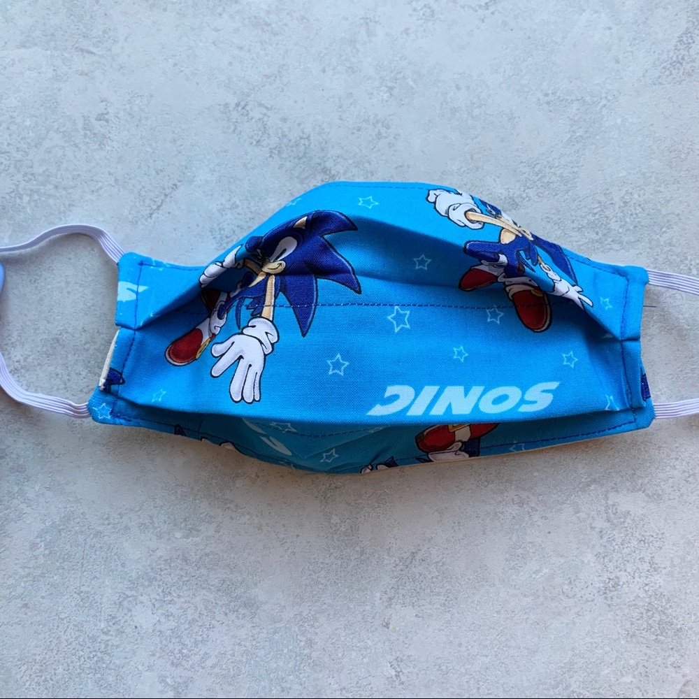 sonic face masks (adult & kids)